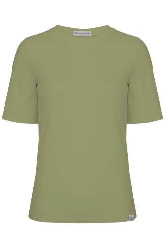 Oil Green THEA z krótkimi rękawami przód.jpg