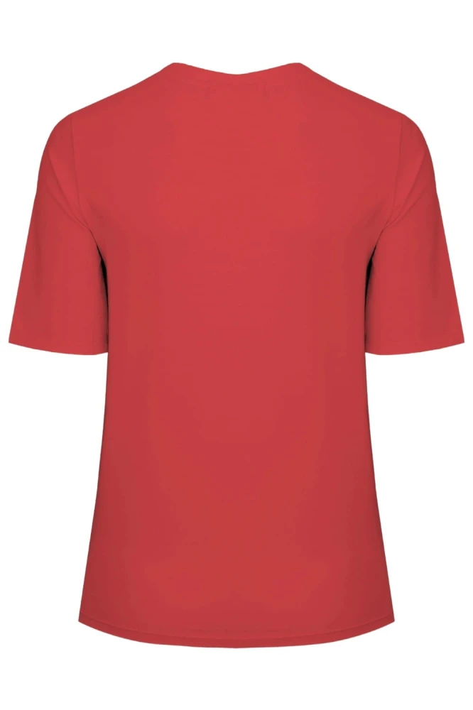 Ribbon Red THEA z krótkimi rękawami tył.jpg