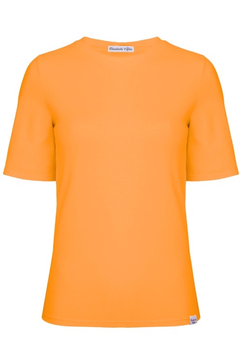 Blazing Orange THEA z krótkimi rękawami przód.jpg