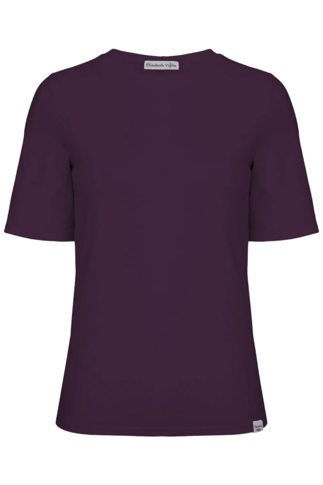 Plum Purple THEA z krótkimi rękawami przód.jpg