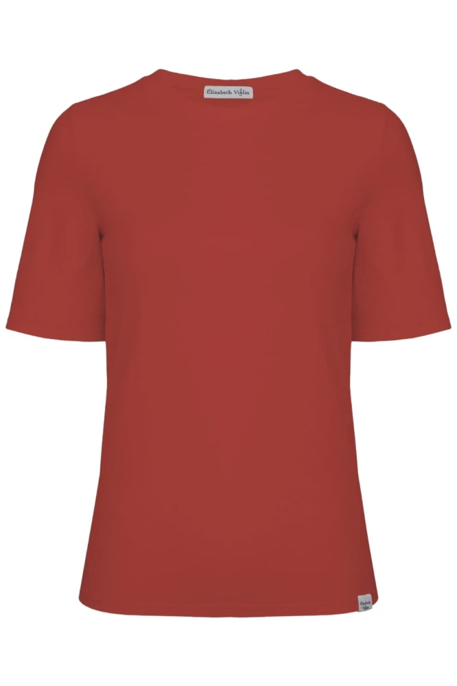 Brick Red THEA z krótkimi rękawami przód.jpg