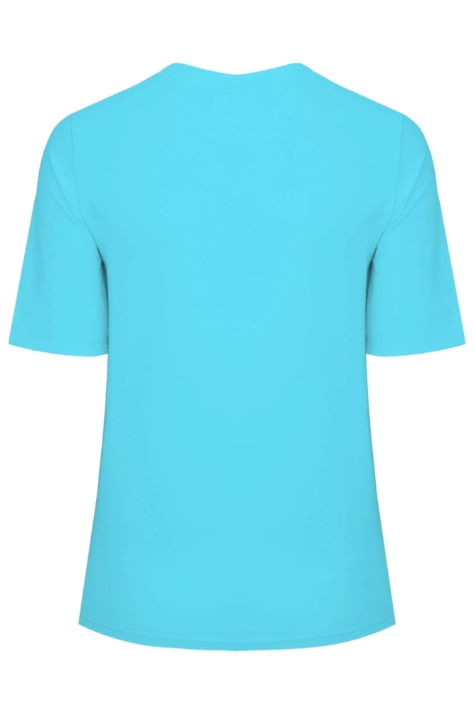 Cyan Blue THEA z krótkimi rękawami tył.jpg
