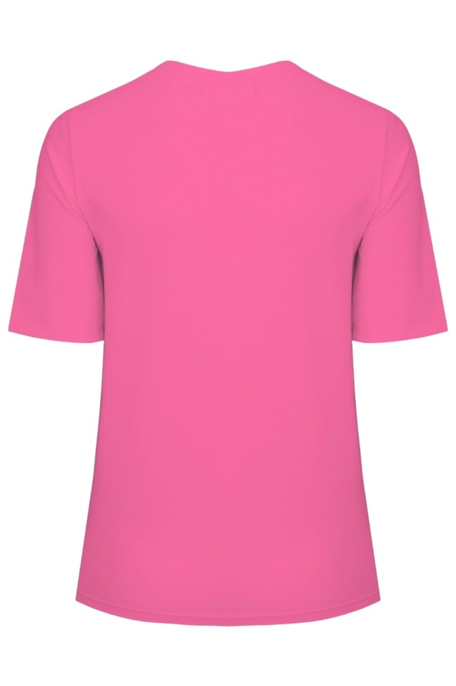Shocking Pink THEA z krótkimi rękawami tył.jpg