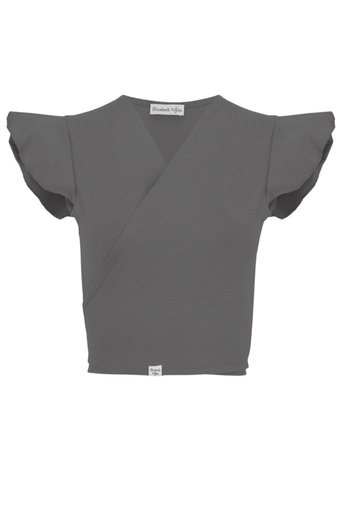 Charcoal Gray SOPHIÉ z krótkimi rękawami przód.jpg