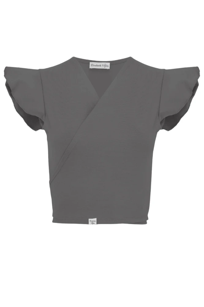 Charcoal Gray SOPHIÉ z krótkimi rękawami przód.jpg