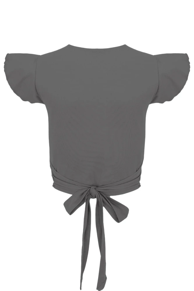 Charcoal Gray SOPHIÉ z krótkimi rękawami tył.jpg