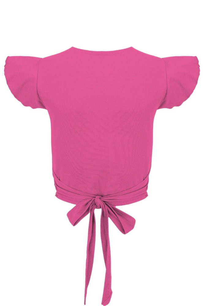 Fuchsia Rose SOPHIÉ z krótkimi rękawami tył.jpg