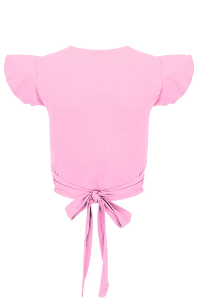 Sea Pink SOPHIÉ z krótkimi rękawami tył.jpg
