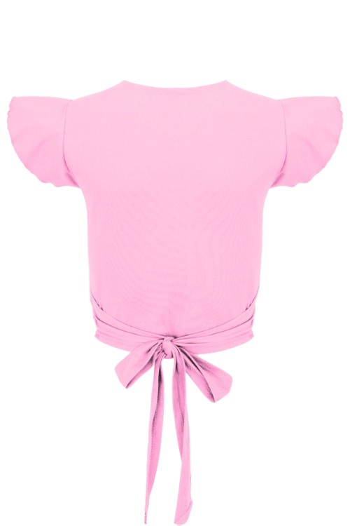 Sea Pink SOPHIÉ z krótkimi rękawami tył.jpg