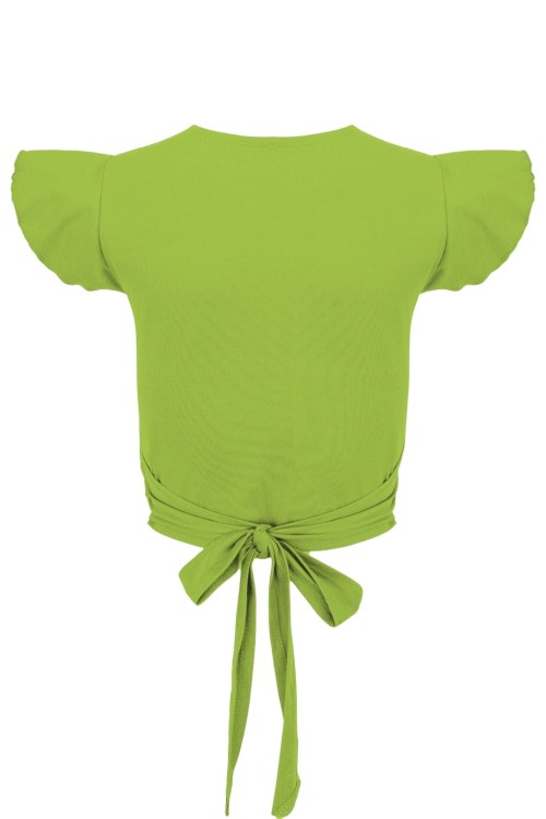 Greenery SOPHIÉ z krótkimi rękawami tył.jpg