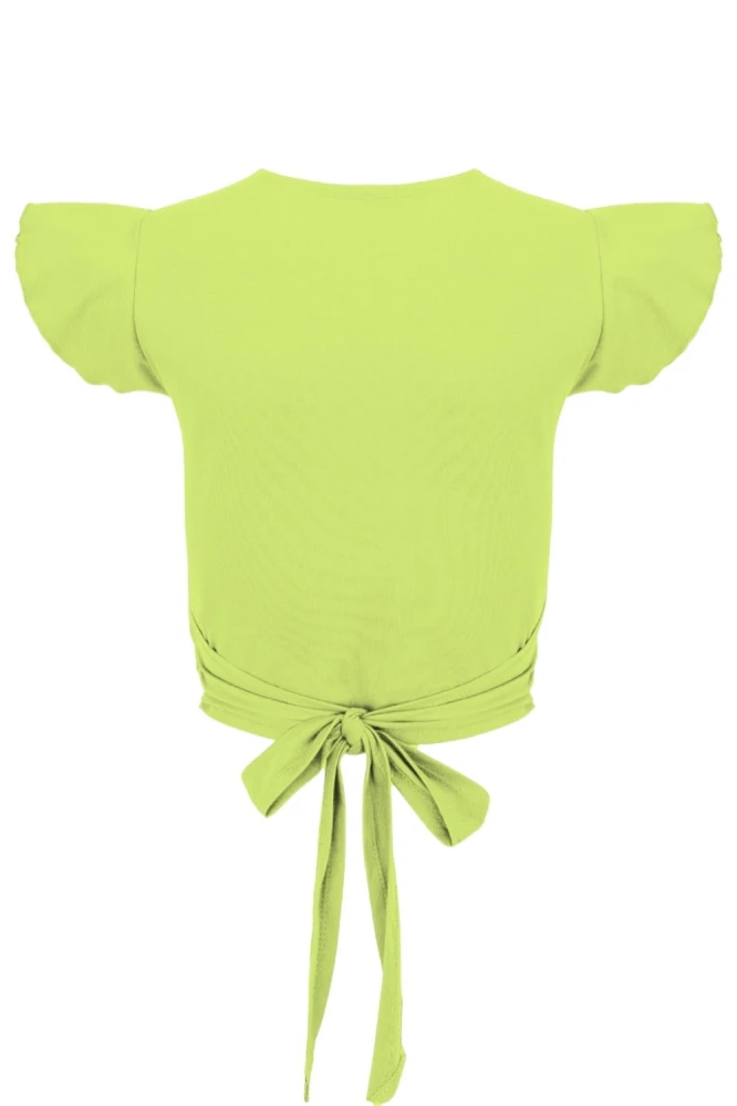 Green Glow SOPHIÉ z krótkimi rękawami tył.jpg