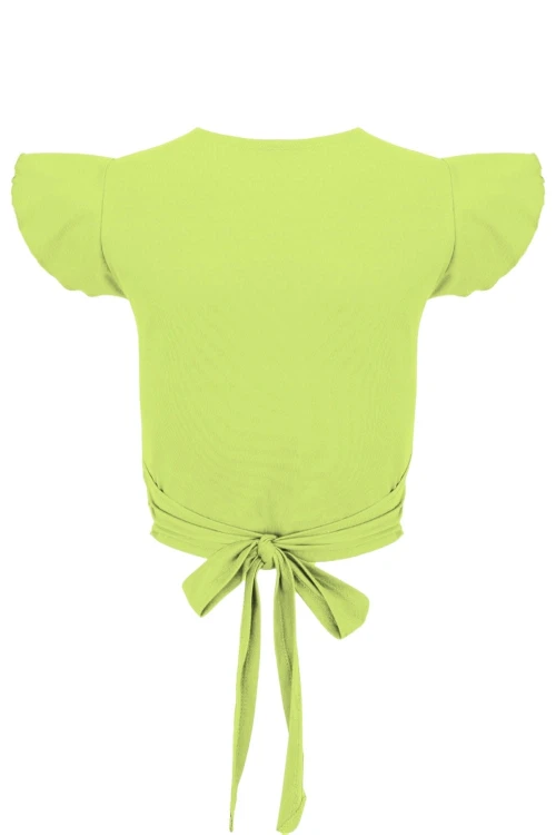 Green Glow SOPHIÉ z krótkimi rękawami tył.jpg