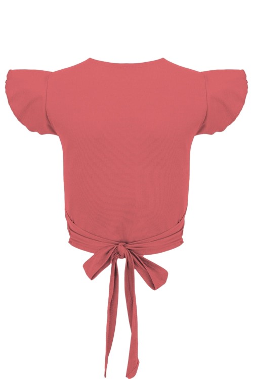 Garnet Rose SOPHIÉ z krótkimi rękawami tył.jpg