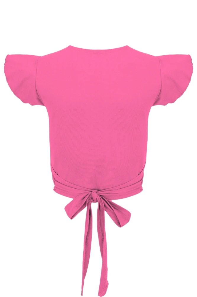 Shocking Pink SOPHIÉ z krótkimi rękawami tył.jpg