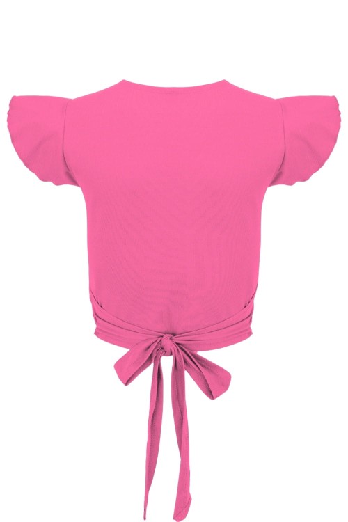 Shocking Pink SOPHIÉ z krótkimi rękawami tył.jpg