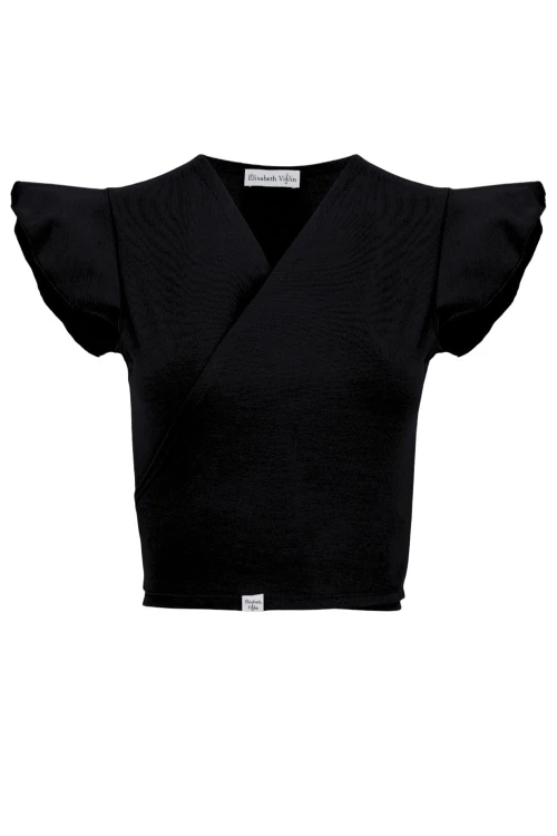 Black SOPHIÉ z krótkimi rękawami przód.jpg