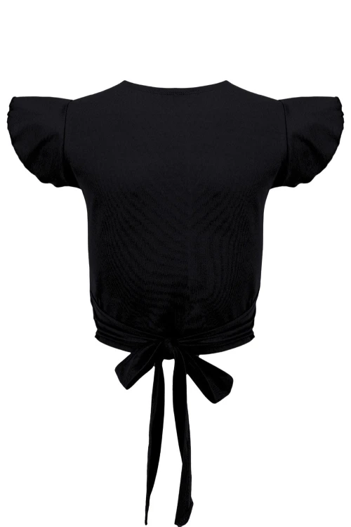 Black SOPHIÉ z krótkimi rękawami tył.jpg