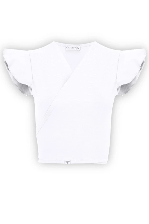 Brilliant White SOPHIÉ z krótkimi rękawami przód.jpg