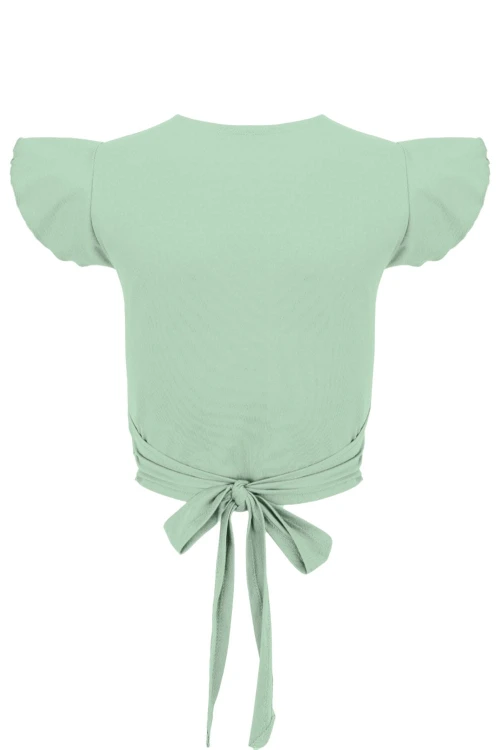 Grayed Jade SOPHIÉ z krótkimi rękawami tył.jpg