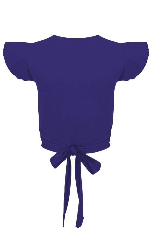 Clematis Blue SOPHIÉ z krótkimi rękawami tył.jpg