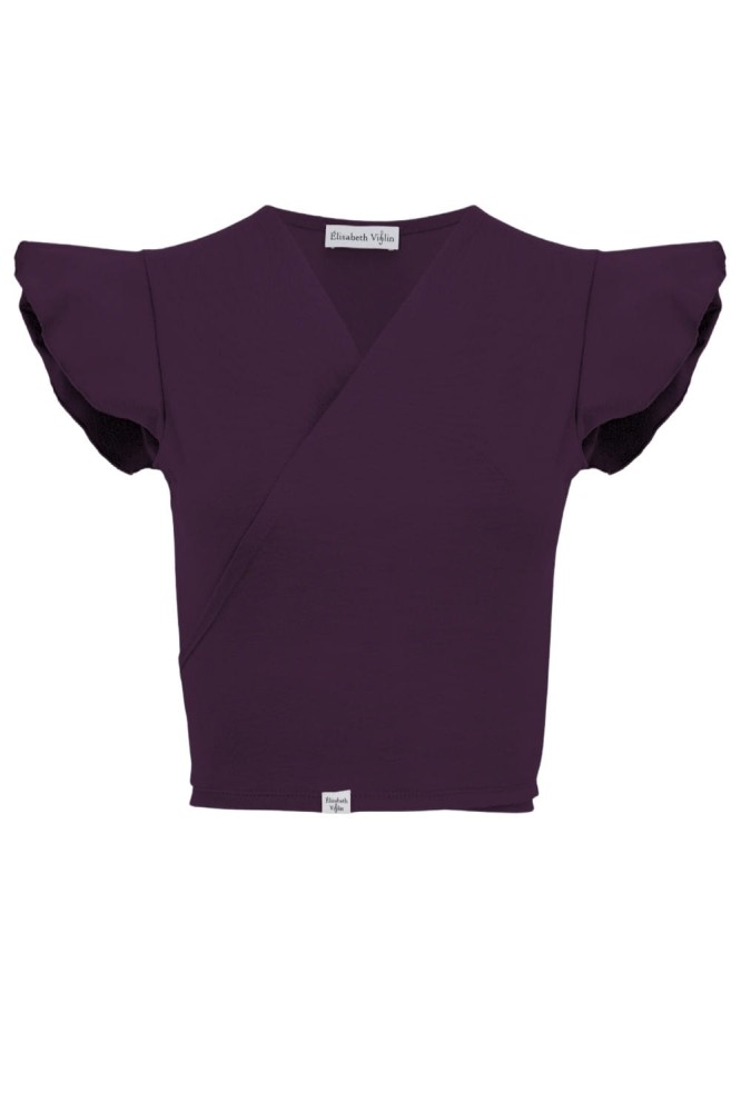 Plum Purple SOPHIÉ z krótkimi rękawami przód.jpg