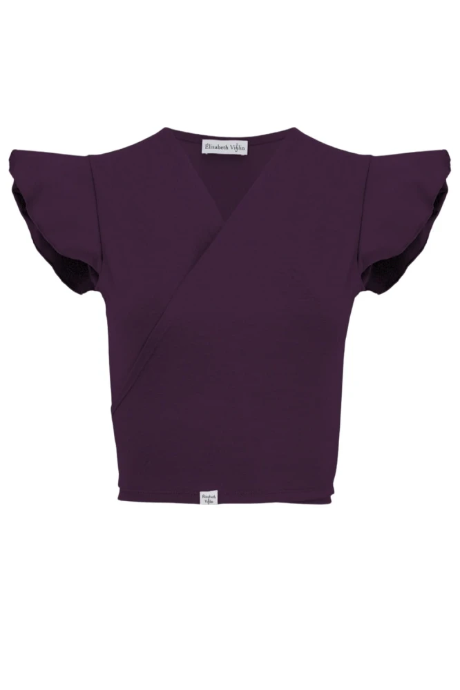 Plum Purple SOPHIÉ z krótkimi rękawami przód.jpg
