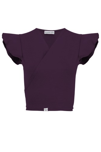 Plum Purple SOPHIÉ z krótkimi rękawami przód.jpg