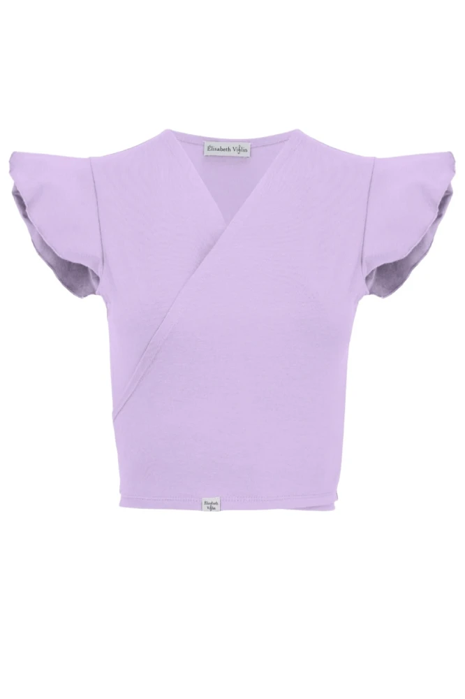 Lavender SOPHIÉ z krótkimi rękawami przód.jpg
