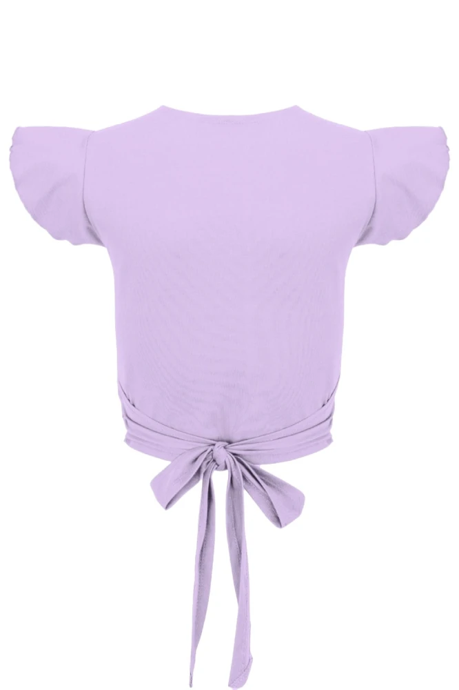 Lavender SOPHIÉ z krótkimi rękawami tył.jpg