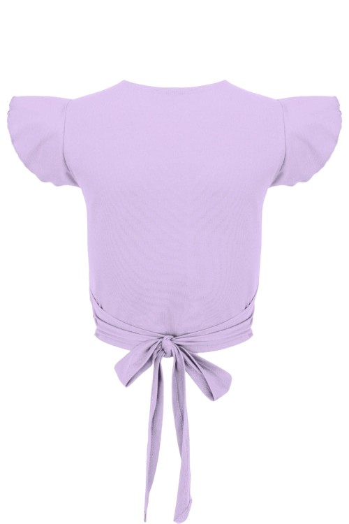 Lavender SOPHIÉ z krótkimi rękawami tył.jpg