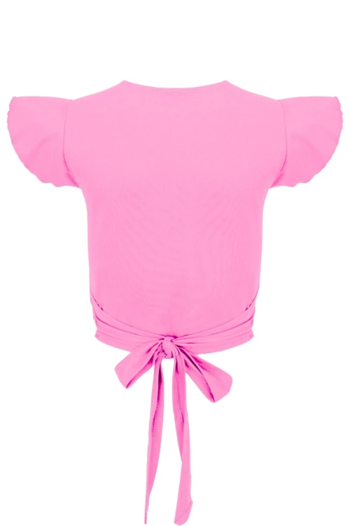 Aurora Pink SOPHIÉ z krótkimi rękawami tył.jpg