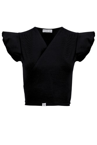 Black SOPHIÉ z krótkimi rękawami przód.jpg