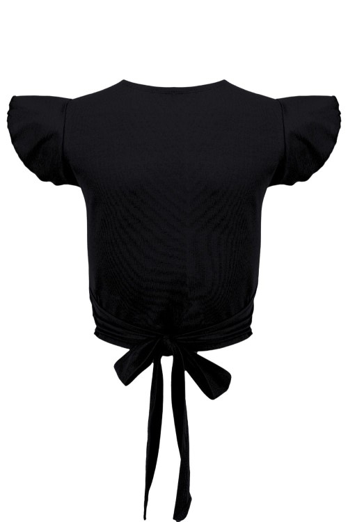 Black SOPHIÉ z krótkimi rękawami tył.jpg