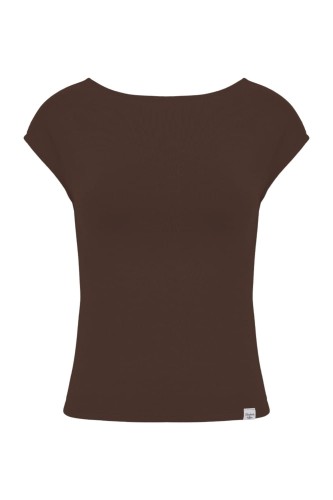 Chestnut RHEA z krótkimi rękawami przód.jpg