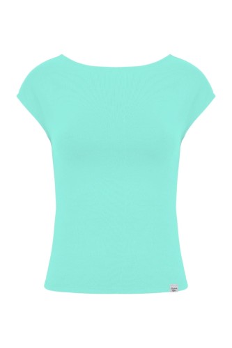 Blue Turquoise RHEA z krótkimi rękawami przód.jpg