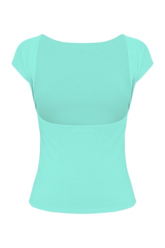 Blue Turquoise RHEA z krótkimi rękawami tył.jpg