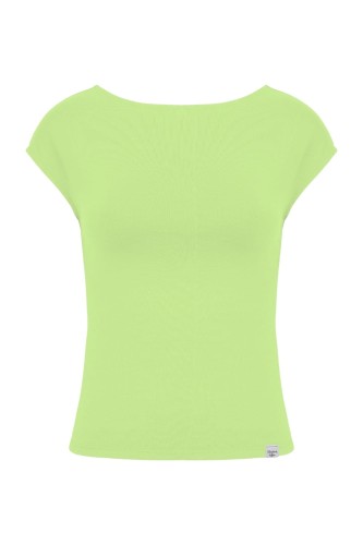 Sap Green RHEA z krótkimi rękawami przód.jpg