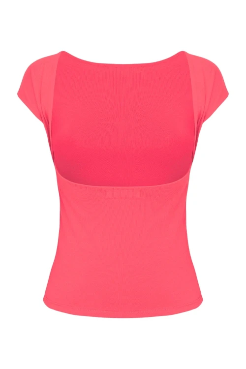 Rouge Red RHÉA z krótkimi rękawami tył.jpg