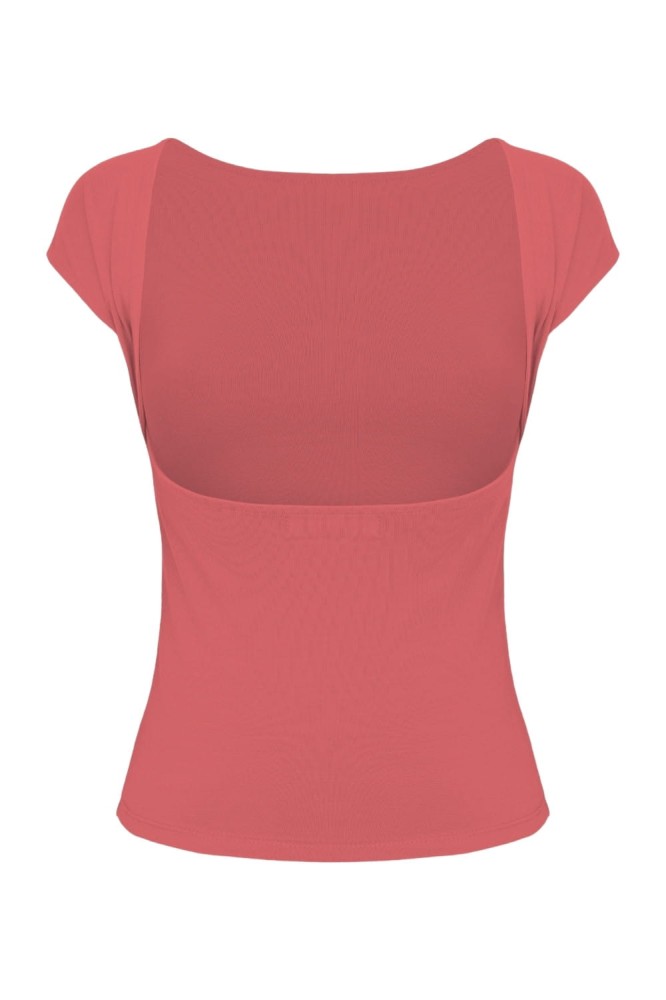 Garnet Rose RHÉA z krótkimi rękawami tył.jpg