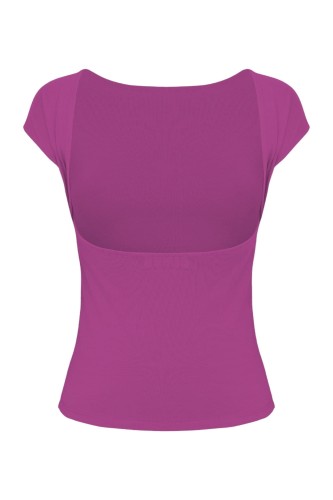 Festival Fuchsia RHÉA z krótkimi rękawami tył.jpg