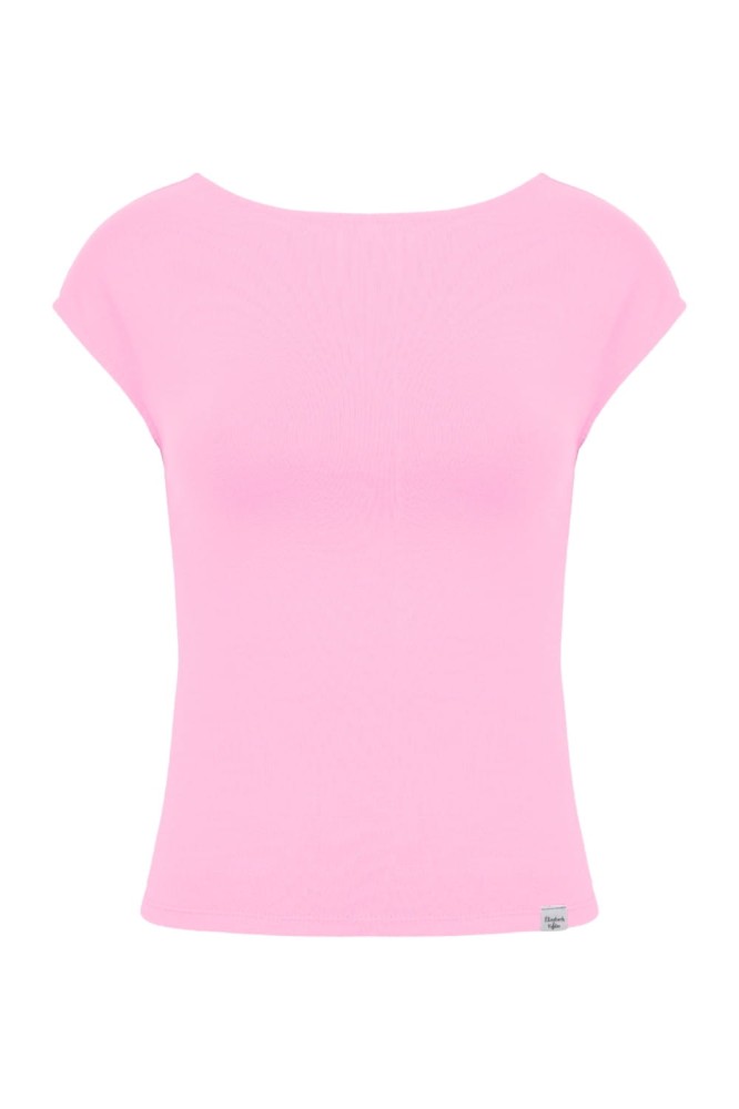 Sea Pink RHÉA z krótkimi rękawami przód.jpg
