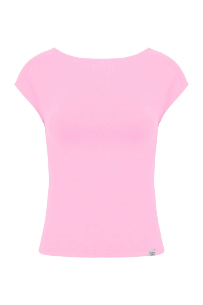 Sea Pink RHÉA z krótkimi rękawami przód.jpg