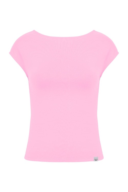 Sea Pink RHÉA z krótkimi rękawami przód.jpg