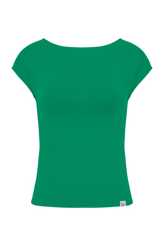 Deep Green RHÉA z krótkimi rękawami przód.jpg
