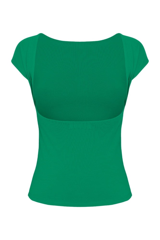 Deep Green RHÉA z krótkimi rękawami tył.jpg