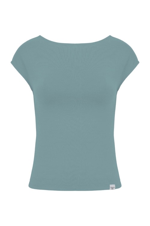 Smoke Blue RHÉA z krótkimi rękawami przód.jpg