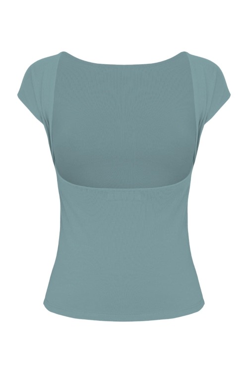 Smoke Blue RHÉA z krótkimi rękawami tył.jpg