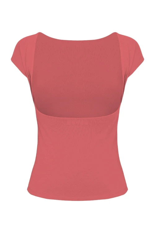 Garnet Rose RHÉA z krótkimi rękawami tył.jpg