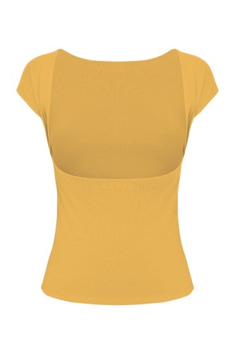 Mineral Yellow RHÉA z krótkimi rękawami tył.jpg