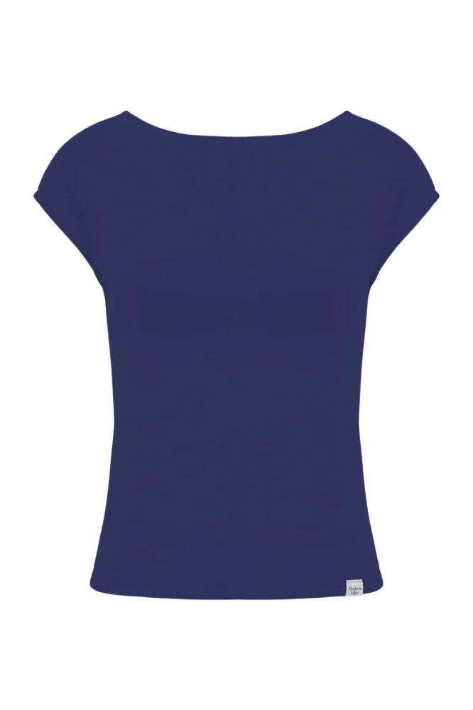 Sodalite Blue RHÉA z krótkimi rękawami przód.jpg